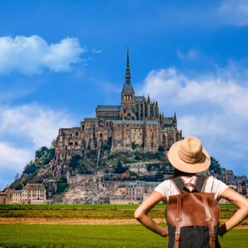 赠晚餐中文团巴黎往返圣米歇尔山一日游 可选修道院官导深度讲解