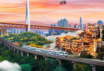 重庆长江索道+轻轨穿楼+洪崖洞一日游|赠观景台+游船|免儿童【[高值赠送]价值198元的长江索道票+大礼堂官方讲解+高空观景台门票+嘉陵小渡船票】