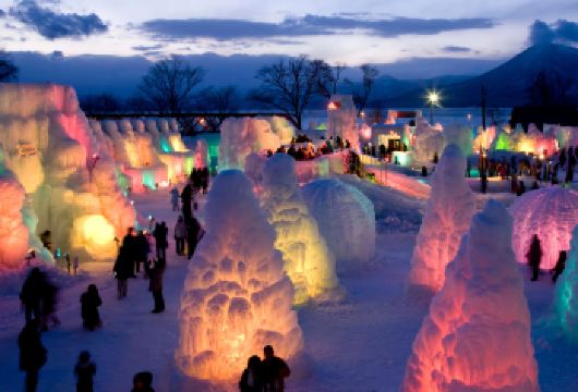 北海道登别地狱谷＋洞爷湖＋昭和新山熊牧场＋支笏湖丨冰涛节限定【中/日/英多语服务，没有沟通障碍，全程车接车送，让您更舒适的享受这趟旅程；】