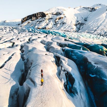 冰岛斯卡夫塔山冰川国家公园+蓝冰洞一日游