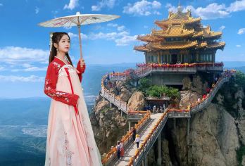 【15人小团】洛阳老君山一日游高速直达索道站市区酒店上门接送【[15人小团]升级15人精品小团，不用早起，市区酒店接送，赠送祈福牌，走高速直达索道站口】