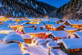 拼团游夜景、含漂流、大秃顶子、冰雪画廊、雪乡门票【雪乡一日游【个性化：4人以上可独立成团】