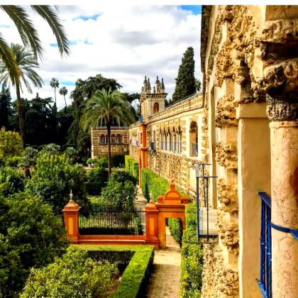 西班牙塞维利亚王宫+塞维利亚斗牛场+玛丽亚·路易莎公园/包车