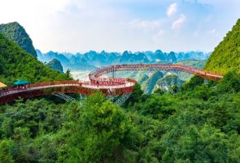 阳朔打卡人民币二十元背面图|如意峰索道+遇龙河+兴坪古镇【VIP小团服务，行程定制】