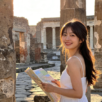 意大利罗马-庞贝古城与索伦托-历史风光-可包车-精选