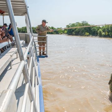 澳大利亚达尔文河跳鳄鱼游船半日游【湿地鳄鱼之旅/含市区接送】