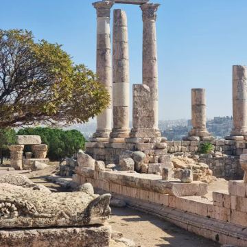 【中东庞贝】安曼城堡山+彩虹街+杰拉什罗马古城遗址包车一日游