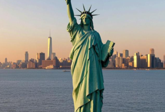 纽约自由女神像+华尔街+布鲁克林大桥+帝国大厦+时代广场日游【中文华人司导专车接送带您游玩美国经典行程】