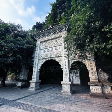 四川内江翔龙山石刻+东林寺摩崖造像+大千园一日游可中英文服务