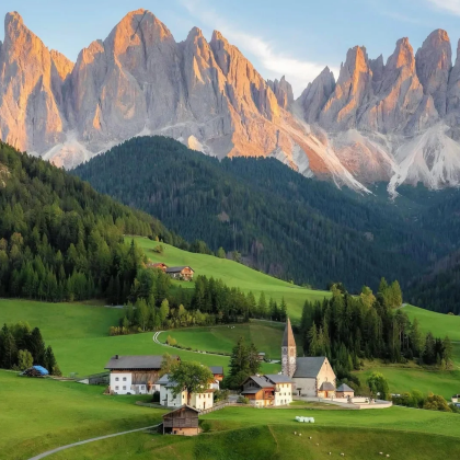 意大利威尼斯往返：多洛米蒂/富内斯山谷/刀锋山/修斯高原包车