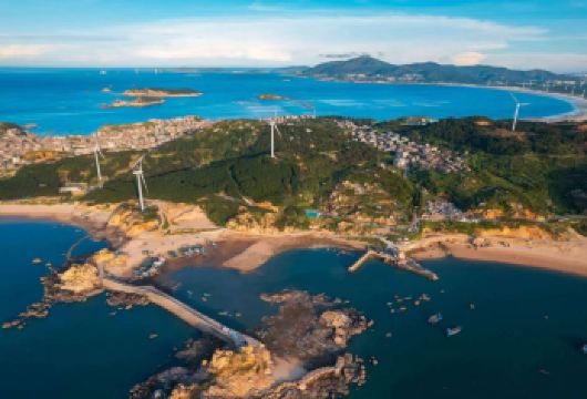 福州平潭-长江澳风车田-北港村-石头厝-猴研岛-坛南湾一日游【[平潭岛B线]长江澳风力田景区+中国“爱琴湾”北港村+猴研岛+坛南湾】