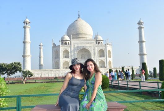 从德里出发：含门票的泰姬陵 & 阿格拉堡快速入园私人导览游【泰姬陵快速入园通道，在私人导游陪同下探索这座世界闻名的爱情象征，为您节省宝贵时间 探索历史悠久的阿格拉堡，这座联合国教科文组织世界遗产，享受快速入园服务，了解莫卧儿王朝的皇帝、宫廷生活及隐秘宫殿 享受无忧的私人空调车上门接送服务，专业司机全程护航，旅途更顺畅】