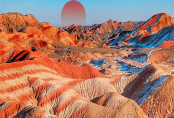 兰州水墨丹霞+河口古镇+天斧沙宫+黄河楼一日游【小团·纯玩】【色如沃丹，灿若明霞 ，远离城市的喧闹】