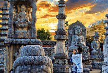 南京:牛首山+夫子庙+鸡鸣寺+明孝陵+中山陵+灵谷寺一日活动G【全程中文/英文/俄语/小语种服务，沟通无障碍，景点可调,多种车型可选】