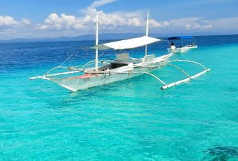 菲律宾薄荷岛观海豚+帕米拉坎岛浮潜一日游|往返接送|独立车船【体验追逐野生海豚群的乐趣，近距离观赏到海豚跃出海面的自然生态景观，迎着海风与海豚一起分享海上日出！】