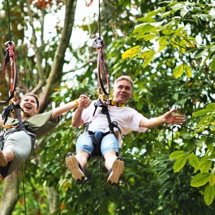 越南芽庄金刚森林冒险公园 - 滑索与全地形车体验