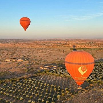 摩洛哥马拉喀什热气球飞行体验（含传统早餐）