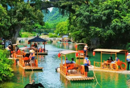 桂林如意峰+遇龙河双人竹筏一日游（私家团）【桂林山水，网红遇龙河】