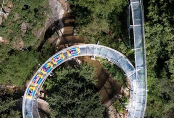 淄博潭溪山一日游【体验峡谷漂流旋转弧度5199度的刺激】