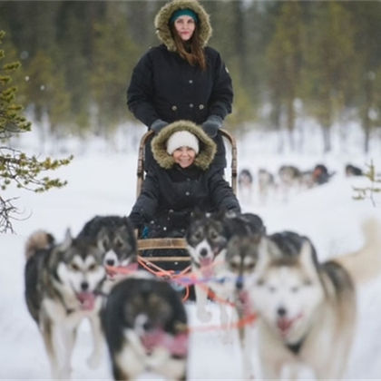 芬兰罗瓦涅米雪橇狗公园一日游