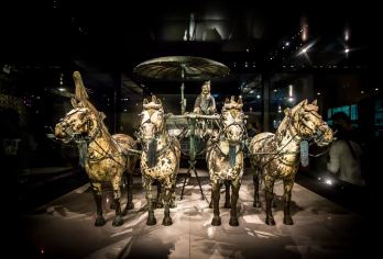 西安(兵马俑)+丽山园（铜车马）一日游【大咖导游/赠中餐】【成人套餐包含[兵马俑丽山园（铜车马）门票+车费+餐费+导服+无线耳麦]】