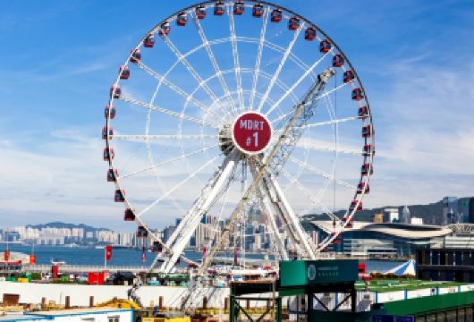 香港香港摩天轮一日游（专车接送，自由选择出行时间，不含门票）【​60米高空俯瞰维港​：20分钟360°饱览两岸天际线】