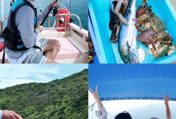 惠州双月湾快艇出海海钓+拼船/包船+包含鱼竿鱼饵+老船长带队【快艇乘风破浪超带感！海风扑面，烦恼瞬间吹飞！】