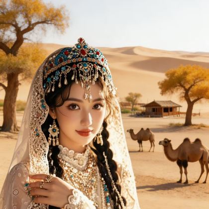 【包车游】库尔勒塔克拉玛干沙漠+罗布人村寨+塔里木包车一日游