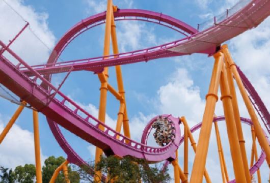 广州长隆欢乐世界一日游【1、挑战刺激过山车，放开玩刺激机动设备，看机甲天团大巡游。】