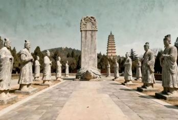 法门文化景区+乾陵一日游【首站法门寺含餐、耳麦（不去茂陵）】【不同其他家：早上法门寺+下午乾陵，轻松不累； 含特色法门寺素斋】