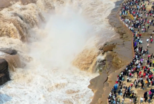 陕西黄河壶口瀑布一日游【含门票，上门接 赠午餐-赠汉服体验】【[彩虹品质优选]总社发团，保证纯玩团，不进任何购物店!】