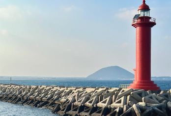 济州岛东线一日游｜咸德+牛岛+城山+涉地｜14人小团｜上门接【韩国济州岛牛岛，城山日出峰，涉地可支，咸德海水浴场，网红打卡，中文服务｜市区范围酒店可接】