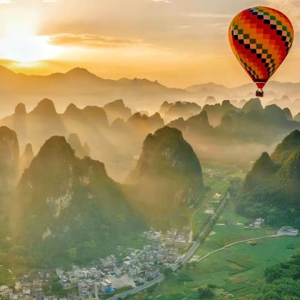 「2-6团」清远峰林晓镇+T3茶园+乐天热气球营地包车一日游