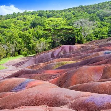 【中文司机包车游】路易港+七色土+卡塞拉自然公园+鹿洞火山口