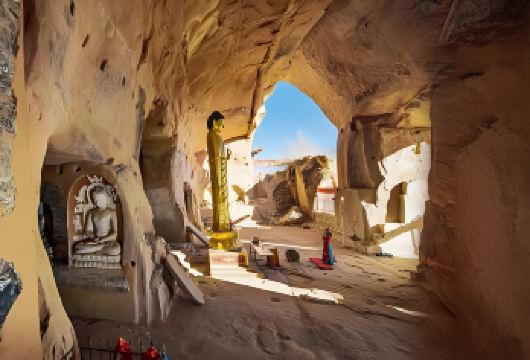 张掖马蹄寺半日游【6人团+3人团/含接送/近赏祁连山风光】【[1-3人舒适团可选]20%空座率，车内更宽敞，旅途更自由，独自旅行、出差商旅客人选择！】