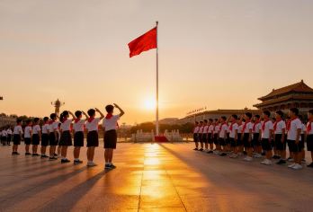 天安门广场半日活动/升旗仪式/人工带队/上门接【精品团，送小红旗，氛围感拉满，服务满满】