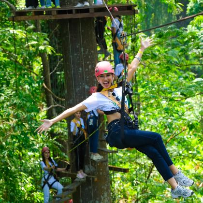【赠泰服体验】普吉岛Hanuman World丛林飞跃半日游