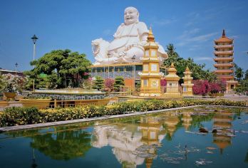 湄公河一日游（胡志明市出发）【英语/越南语导游陪同下，探索越南南部的美景，参观标志性渔村，沿着上河航行，参观独角兽岛】