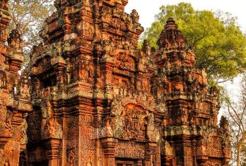 柬埔寨暹粒吴哥窟大小圈包车一日游【小吴哥+圣剑寺+比粒寺】【暹粒市区酒店接送，优质有保障】