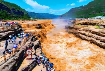 陕西延安黄河壶口瀑布一日游 西安三环内上门接站 含门票，午餐【1;西安三环内指定酒店免费上门接站】