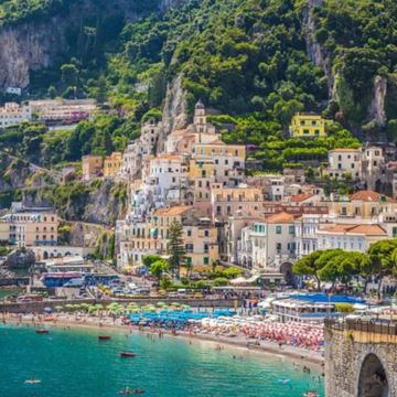 意大利索伦托+波西塔诺+阿马尔菲一日游|舒适小巴|可选含午餐