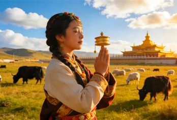 香格里拉+环纳帕海一日游【虎跳峡+经幡+土司宴+返程高速】【缤纷景点：独克宗、可选（松赞林寺）、虎跳峡、大转经筒。】