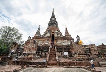 崖差蒙空寺+柴瓦塔那兰寺+玛哈泰寺+大城夜市【含景点门票】【参加这趟从曼谷出发的大城遗址一日游探险，欣赏泰国的历史与文化遗产！】