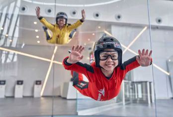 澳门GoAirborne室内跳伞 2次必飞体验套票【GoAirborne 室内跳伞是澳门的一室内跳伞中心，致力为澳门居民与香港及大湾区的旅客，带来翱翔天】