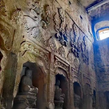 响堂山风景区+响堂山石窟+磁州窑博物馆+磁州窑浮雕群 包车游