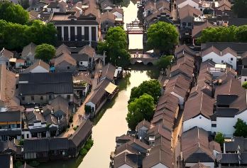 上海出发古韵江南之旅：周庄+同里古镇一日游【专车接送 | 可选英文导游 | 行程可调 |可定制行程】