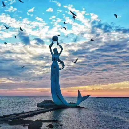 营口山海广场一日游【龙源海鲜自助餐】