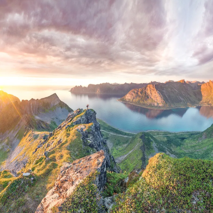 挪威-特罗姆瑟 往返：塞尼亚岛 国家景观公路小团游｜中英双语