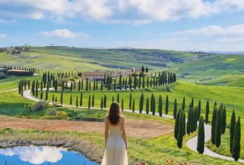 意大利托斯卡纳锡耶纳奥尔恰谷皮恩扎2-8人中文小团一日游【托斯卡纳一日游：打卡锡耶纳、奥尔恰谷、皮恩扎】
