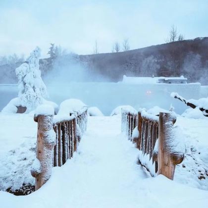 【星空极光号】阿拉斯加珍娜温泉泡汤半日游 含门票+酒店接送